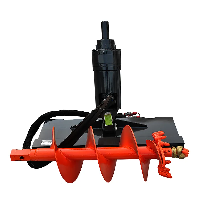 0510 Earth Auger – High-Torque Hydraulic Auger Attachment for Skid Steer & Excavator | HCN Attachments